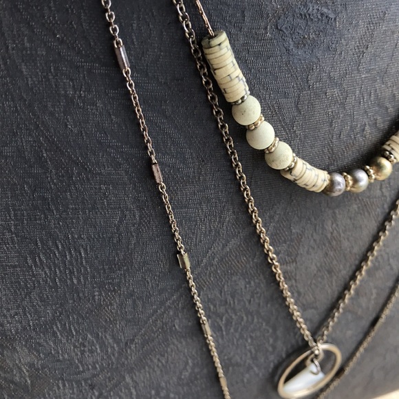 3/$15 Banana Republic Layered Three Strand Necklace - Picture 6 of 9